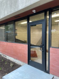 Side door entrance to the Lone Star Registered Agent building in Austin, TX.